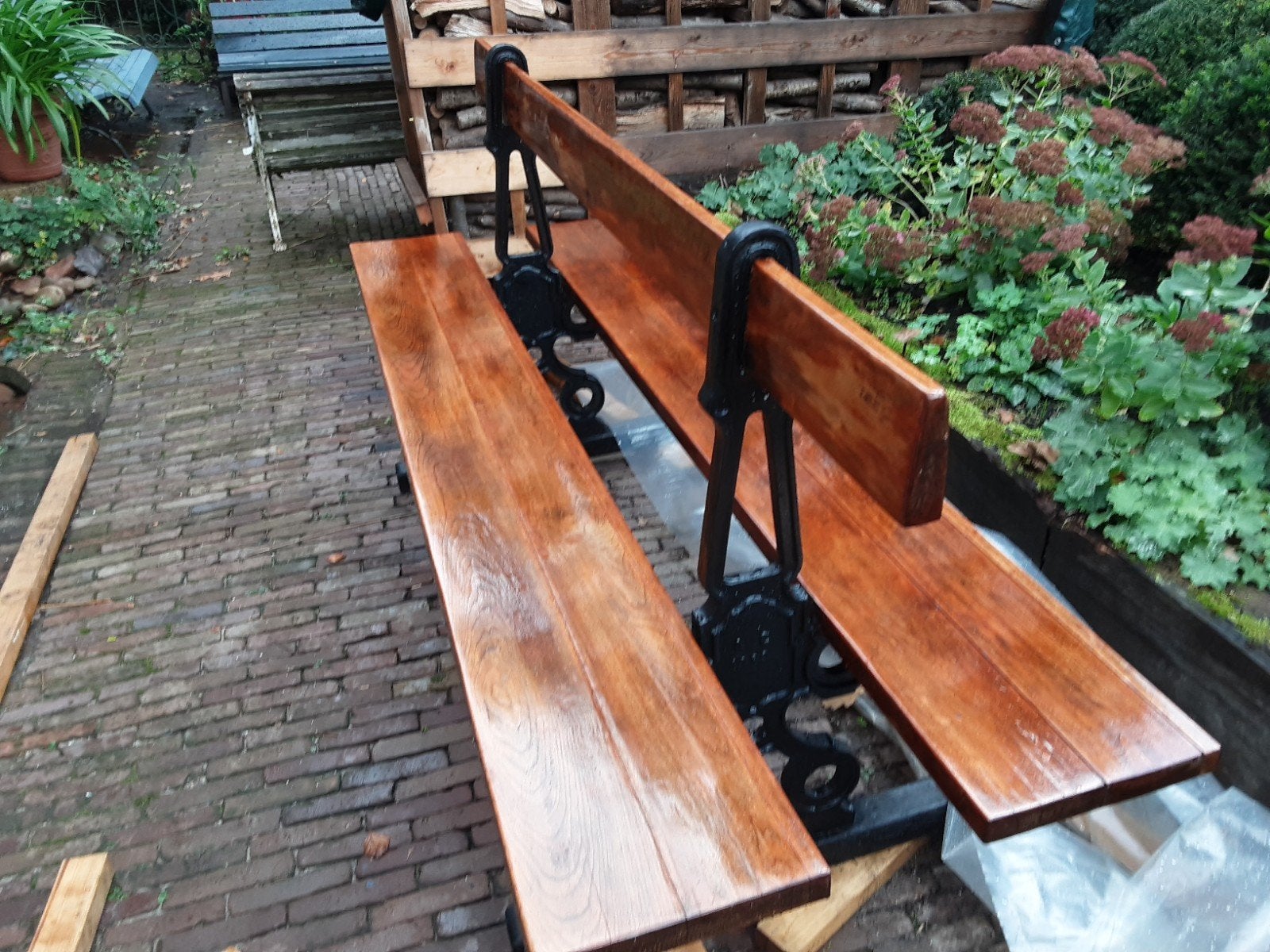 gietijzeren stationsbank, Ophalen, Overige materialen