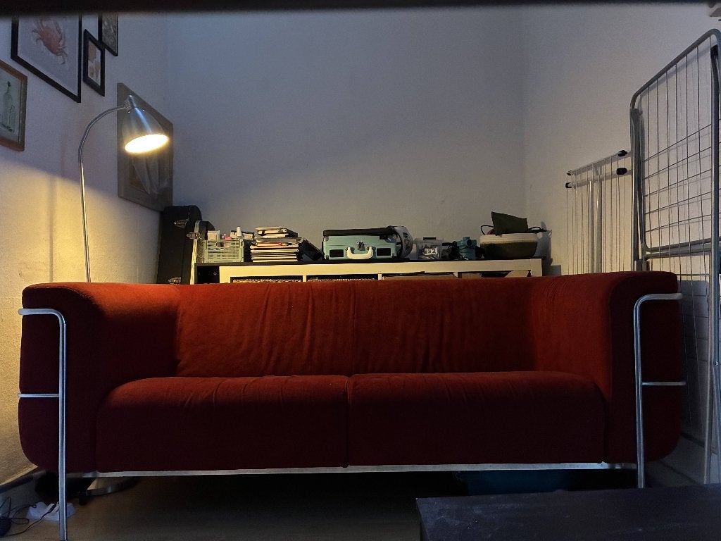 Vintage, authentieke Harvink bank model Kamergenoot, Ophalen, Gebruikt, 150 tot 200 cm, Tweepersoons