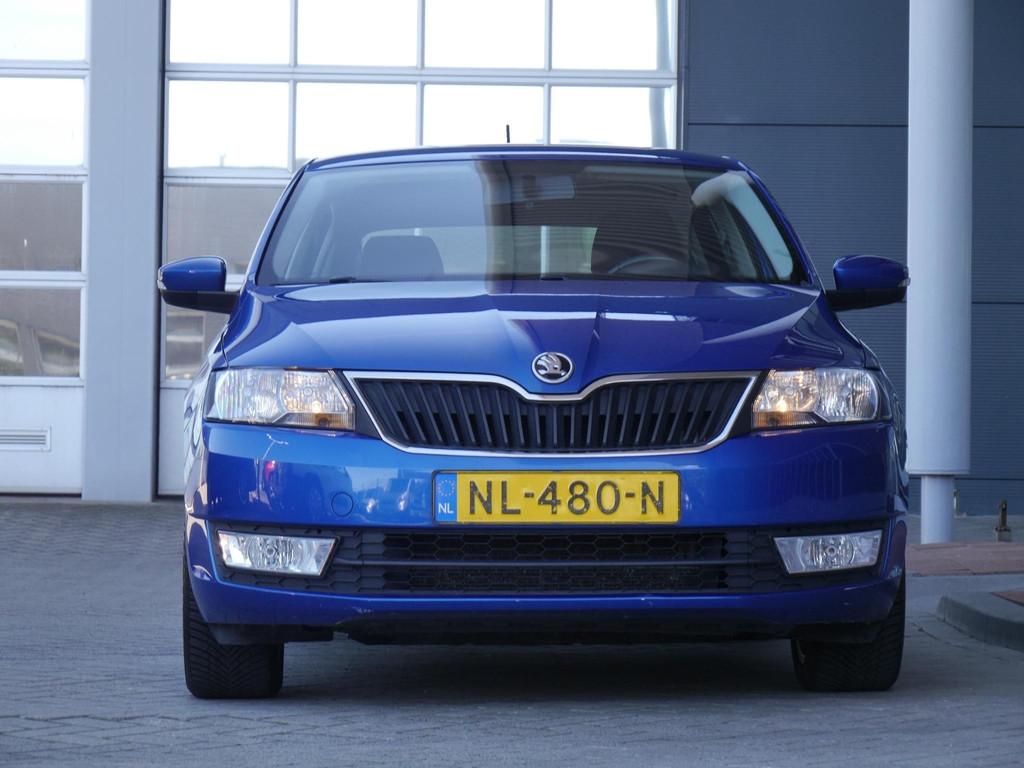 Skoda Rapid Spaceback 1.2 TSI Greentech Drive | Automaat | C, Auto's, Stof, Gebruikt, 4 cilinders, Blauw