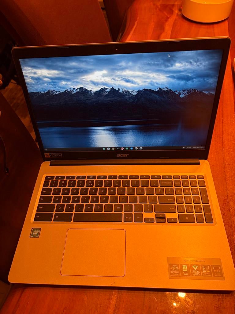Acer Chromebook 315, Computers en Software, Chromebooks, Ophalen, 15 inch, Qwerty, 128 GB
