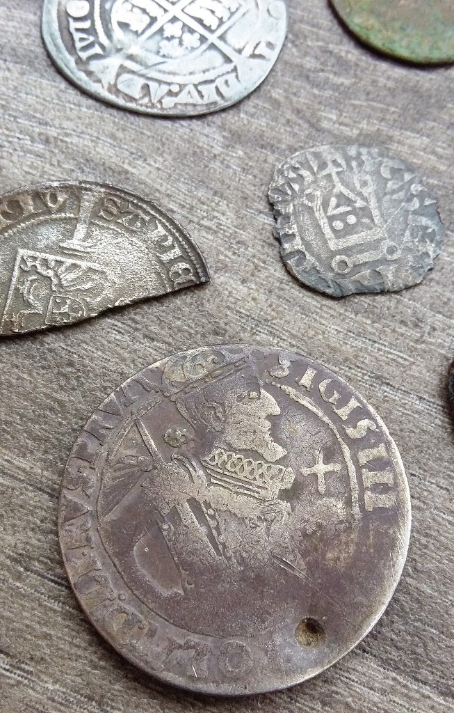 Lotje Middeleeuwse Munten Munt Bodemvondst Detector Limburg, Vóór koninkrijk, Zilver, Losse munt, Overige waardes