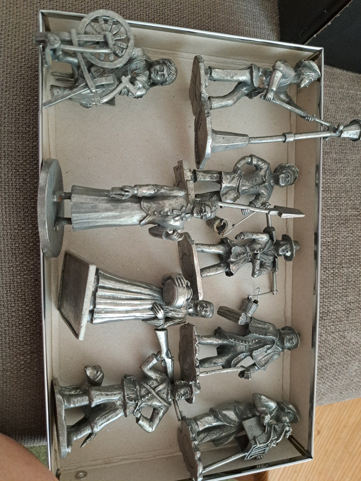 Daalderop tinnen figuren  9x, Verzamelen, Poppetjes en Figuurtjes, Ophalen of Verzenden