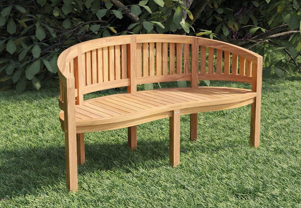 Teak bank banana, Tuin en Terras, Ophalen, Nieuw, Teakhout