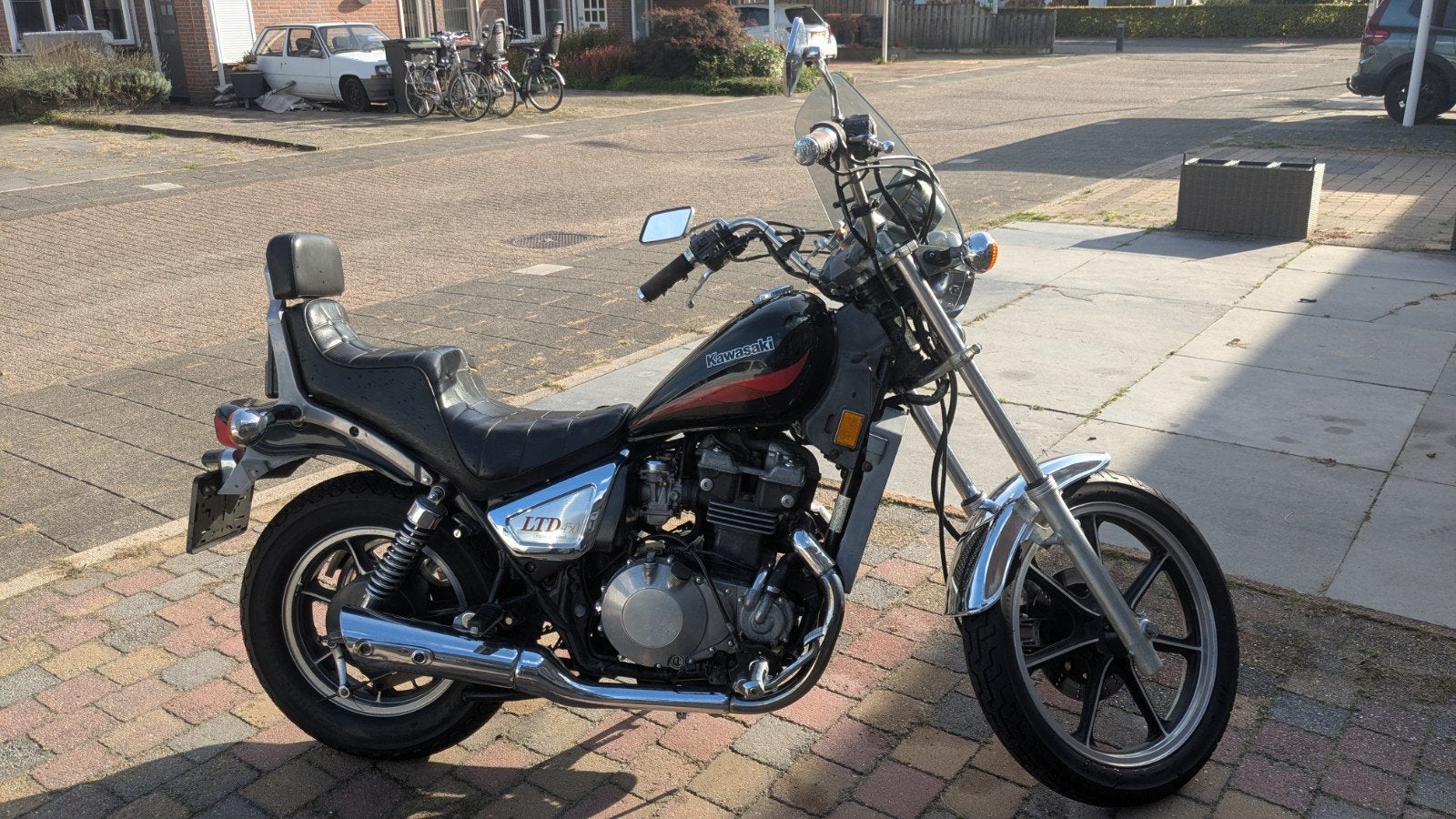 Chopper Kawasaki 450 ltd (1985). Opknapper., Motoren, 450 cc, 2 cilinders, Gebruikt, Particulier
