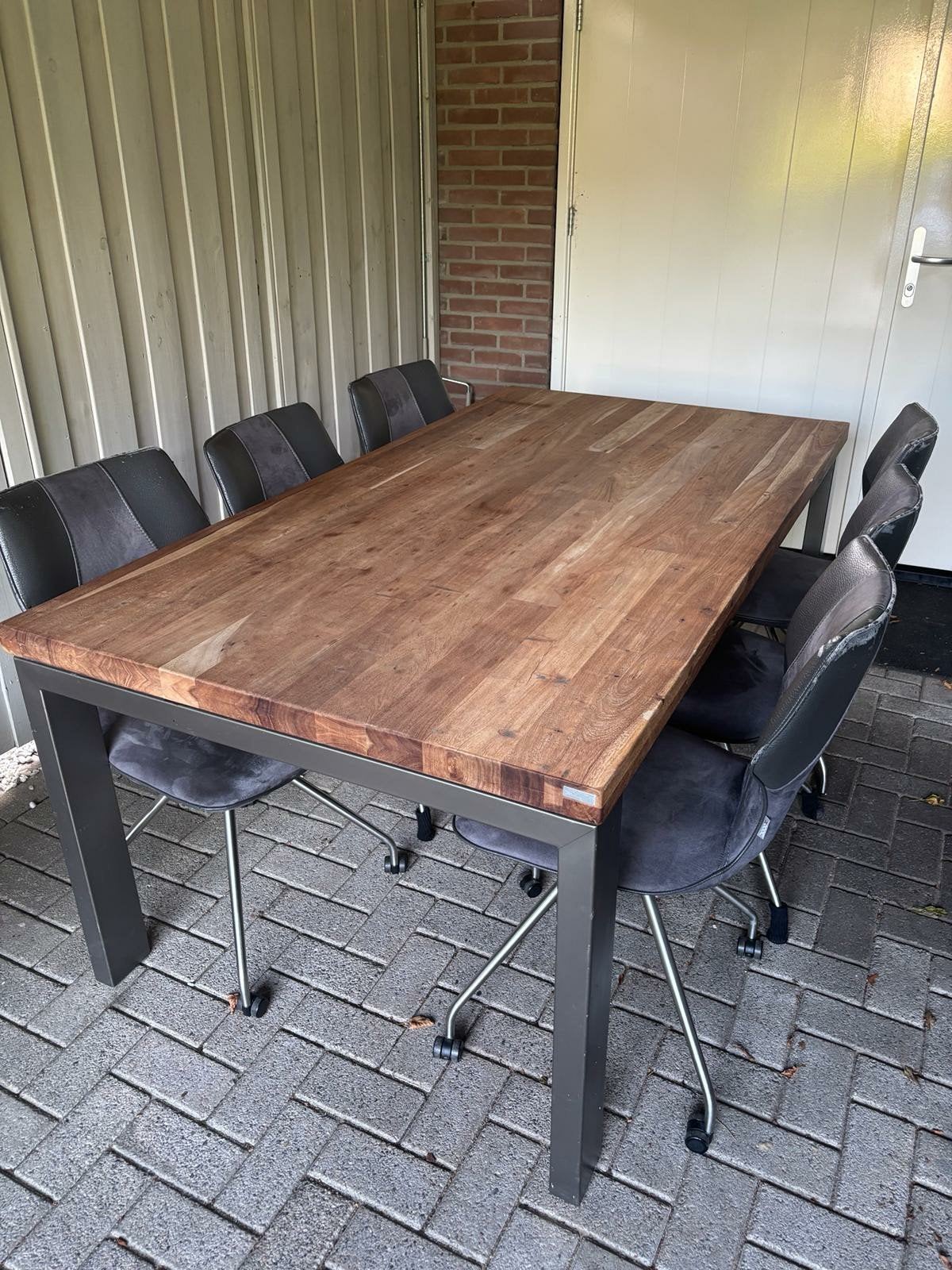 Xooon eetkamer + stoelen, Ophalen, Gebruikt, 200 cm of meer, 50 tot 100 cm