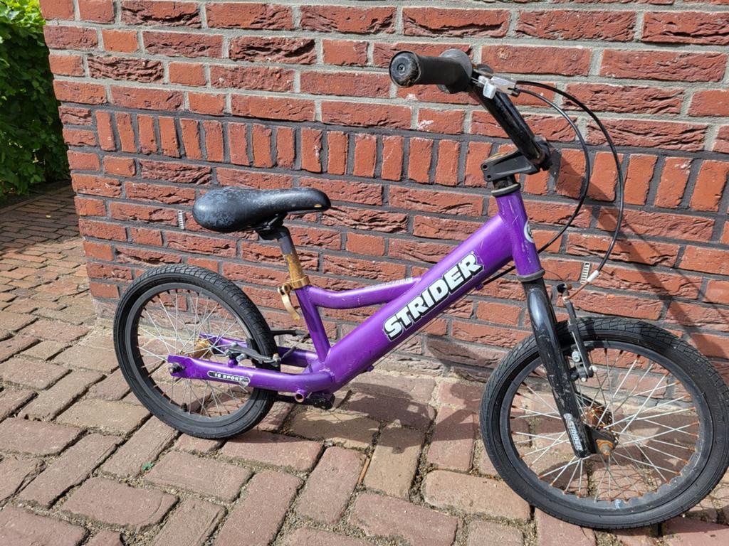Strider Kinderfiets 16'' Paars - Gebruikt, Ophalen, Gebruikt, 16 tot 20 inch