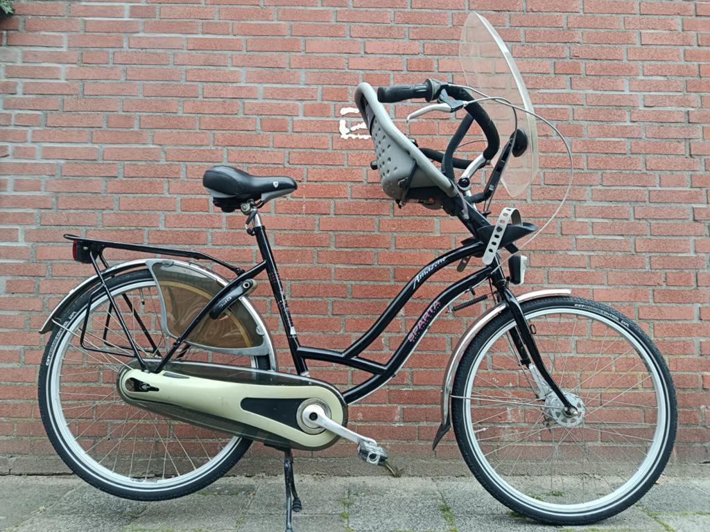 Moederfiets Sparta Amazon 3 versnellingen,2 sleutels, Ophalen, 2 zitjes, Sparta, 56 cm of meer