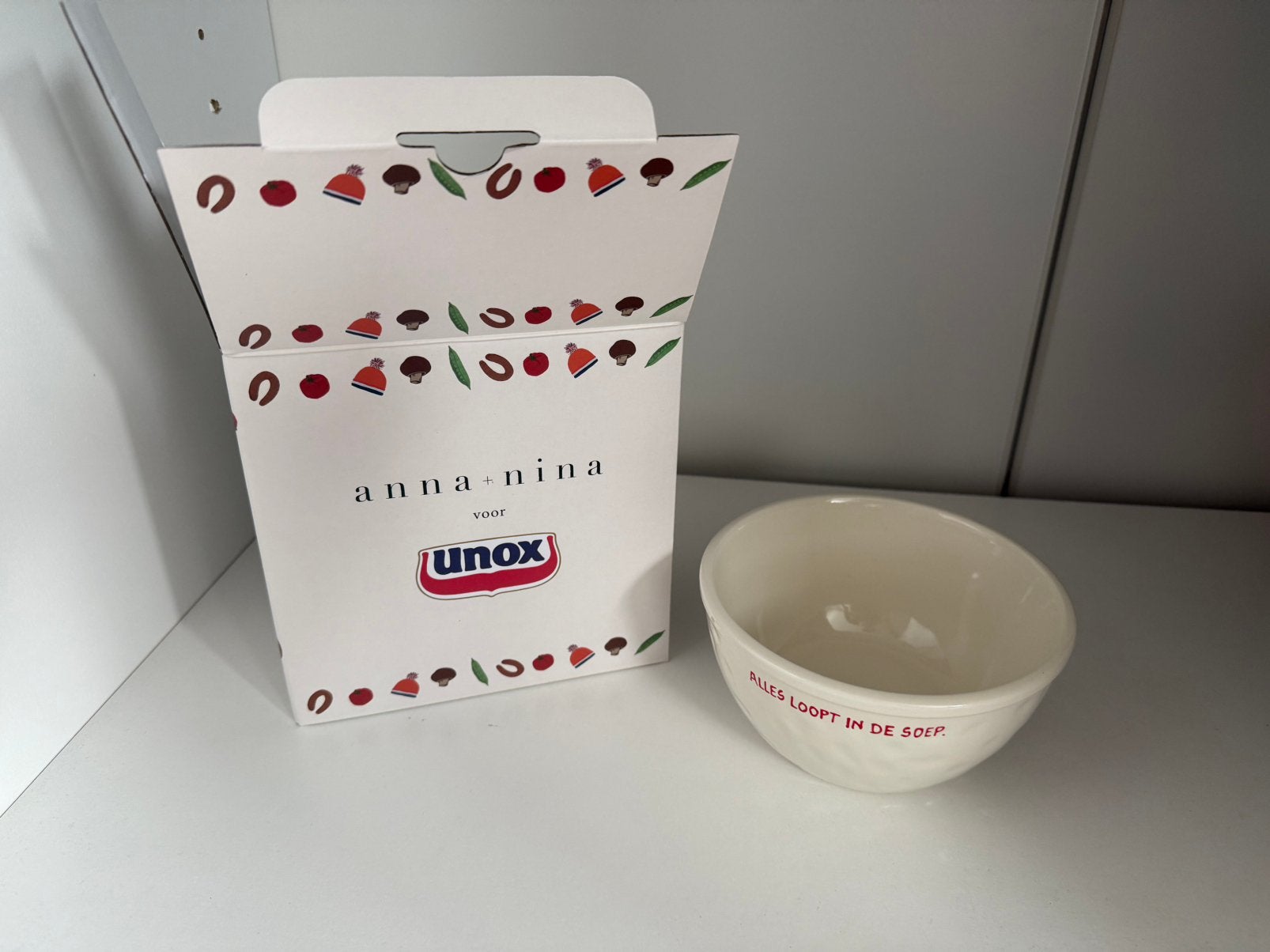 Anna + Nina voor Unox soepkom — Nieuw, Overige merken, Keramiek, Nieuw, Ophalen of Verzenden