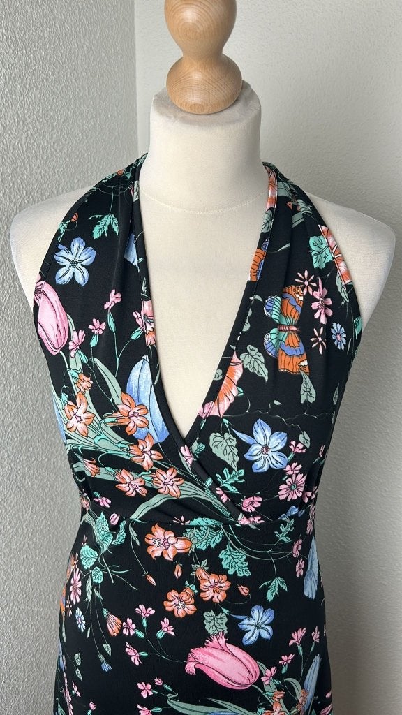 King Louie maat M vrolijke zomer racerback jurk 1116, Kleding | Dames, Maat 38/40 (M), Zwart, Ophalen of Verzenden, Zo goed als nieuw