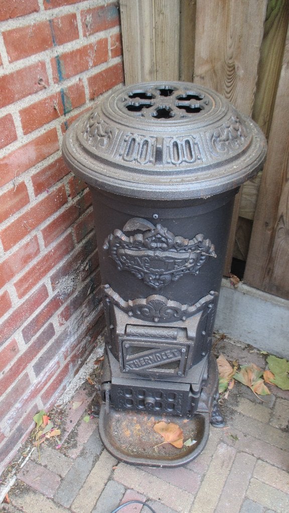 oude kachel, Ophalen, Gebruikt, Houtkachel, Vrijstaand