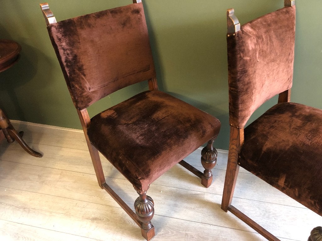 Set Antieke Grote Kasteel stoelen., Ophalen