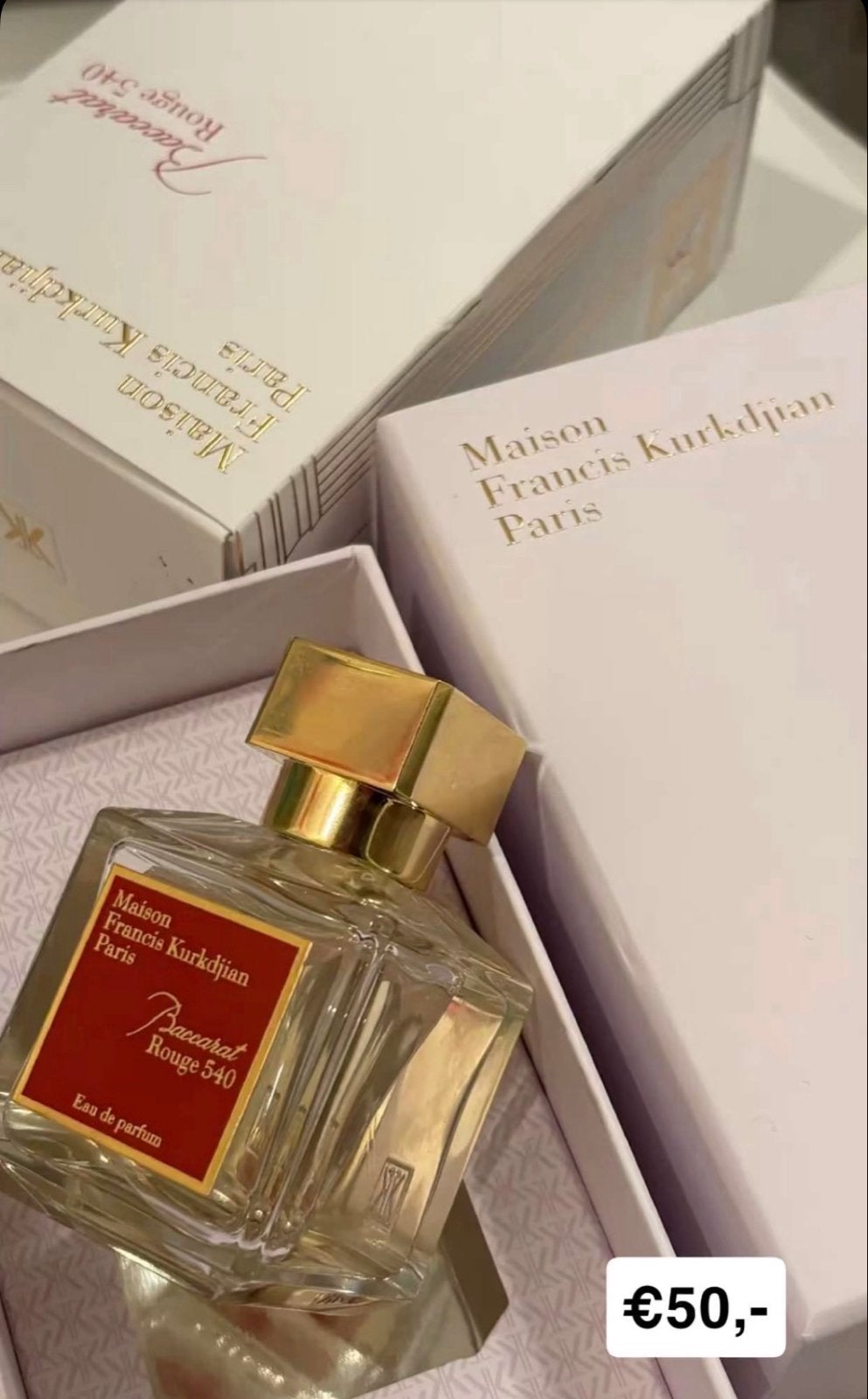 Maison Francis Kurkdjian Baccarat Rouge 540 Eau de Parfum, Ophalen of Verzenden, Zo goed als nieuw
