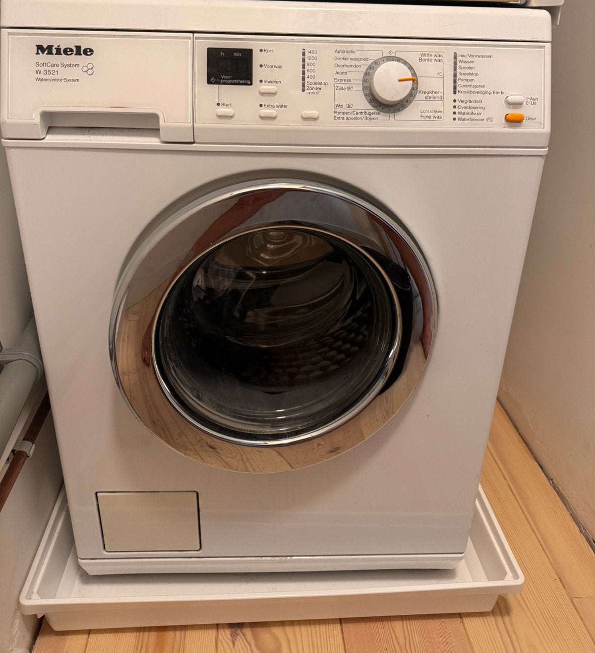 Miele wasmachine, Witgoed en Apparatuur, Wasmachines, Gebruikt, 6 tot 8 kg, 85 tot 90 cm, 1200 tot 1600 toeren, Ophalen