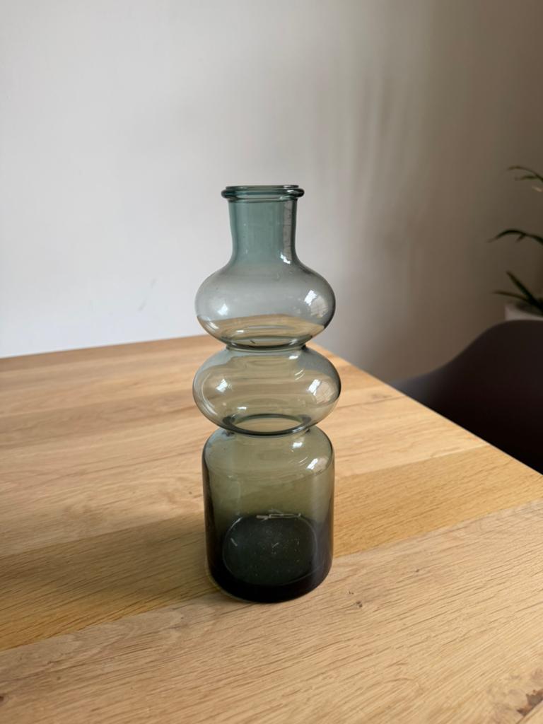 Vaas, Ophalen, Blauw, Minder dan 50 cm, Glas