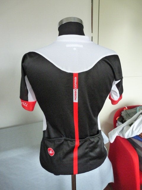 Wielrenshirt wit zwart rood van Castelli, mt M, Ophalen of Verzenden, Zo goed als nieuw, Kleding