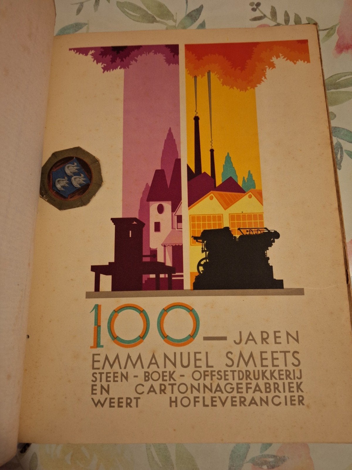 Gedenkboek 100 jaar Em. Smeets Drukkerijen Weert, Ophalen of Verzenden, N.V. Emmanuel Smeets' Drukkerijen