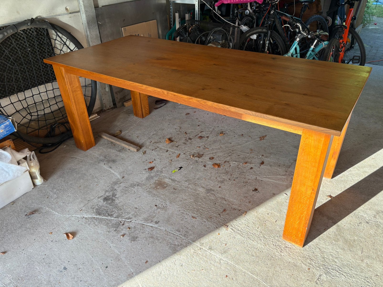 Mooi eiken houten eettafel. 200 x 90 x 78, Huis en Inrichting, Tafels | Eettafels, Ophalen, Eikenhout, 50 tot 100 cm, Zo goed als nieuw