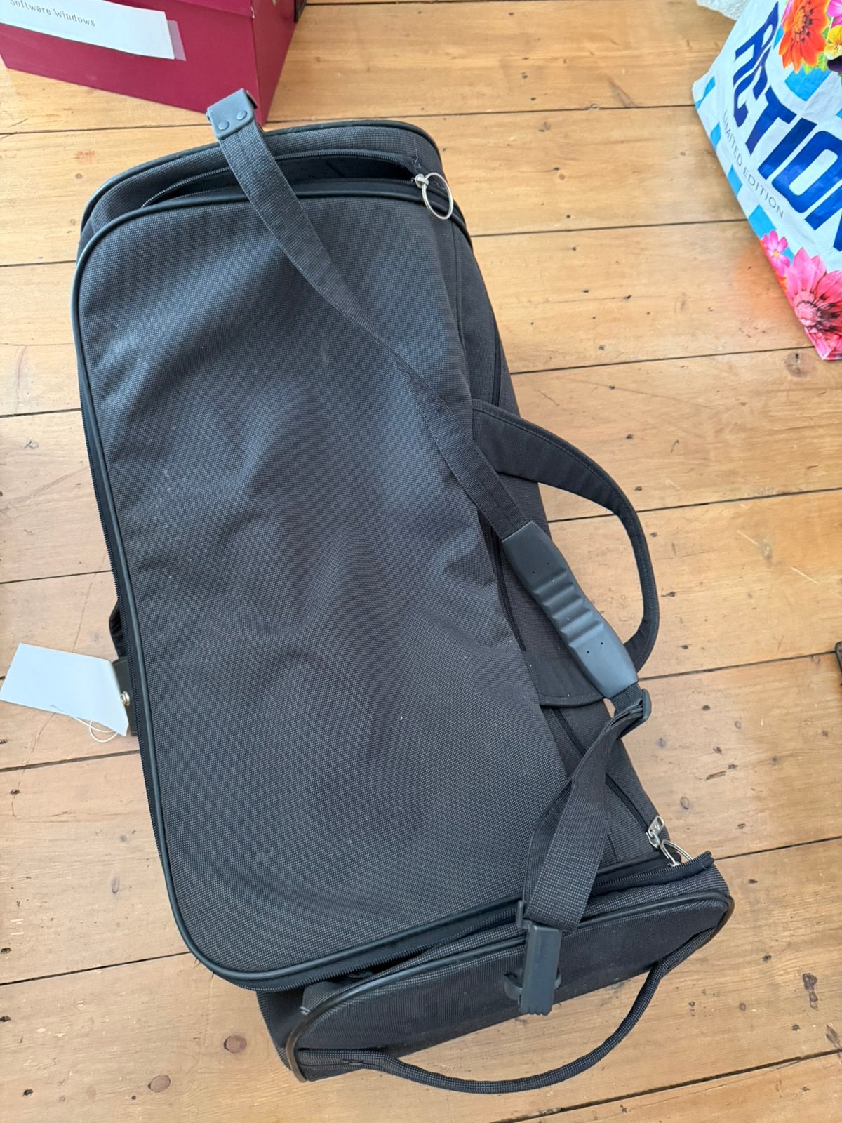 Samsonite koffer met riem en wieltjes, Sieraden, Tassen en Uiterlijk, Koffers, Hard kunststof, Zo goed als nieuw, 70 cm of meer