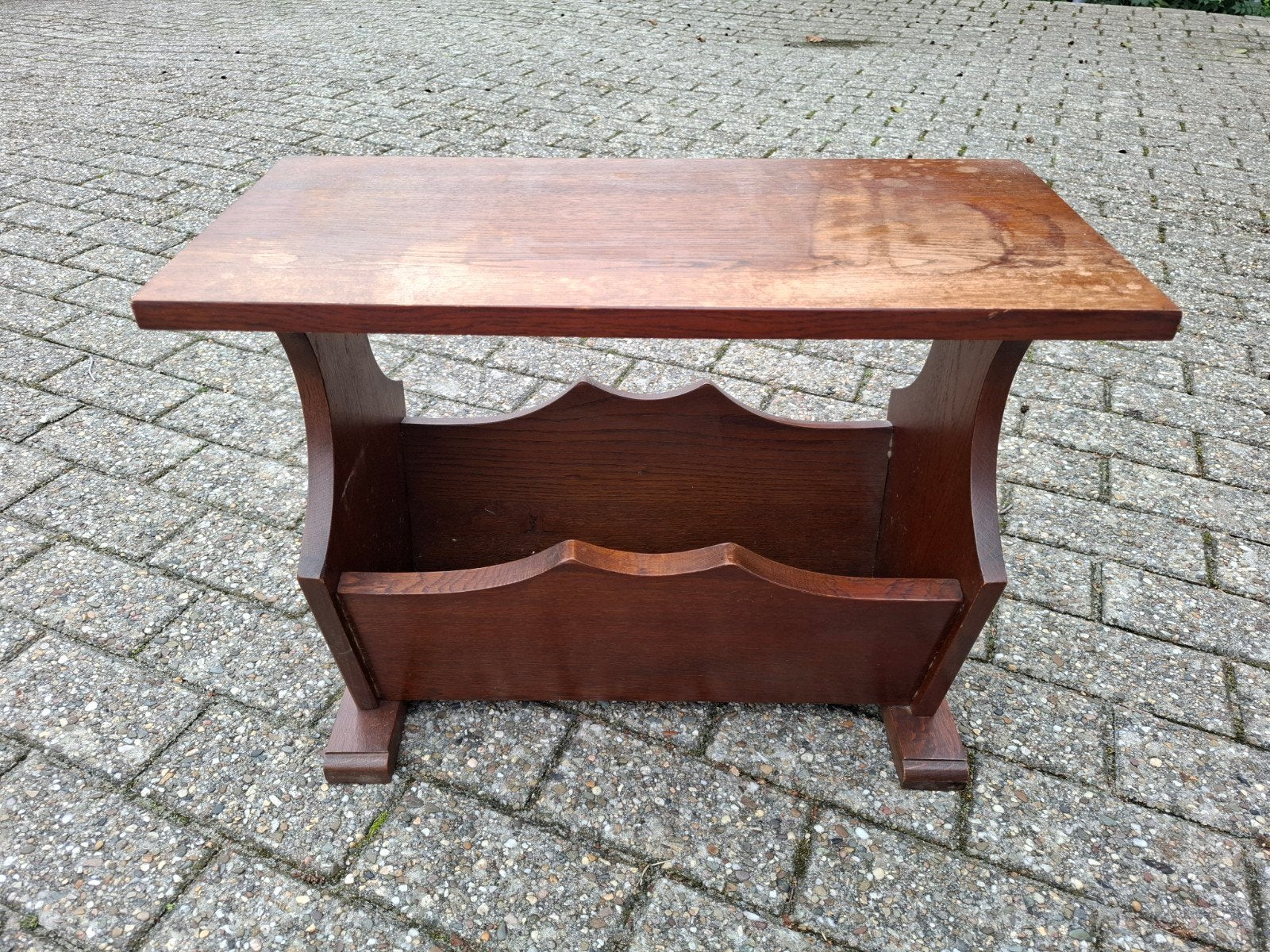 Stevige houten lectuurbak 60x28x45 cm, Ophalen, Gebruikt, Lectuurbak, Hout