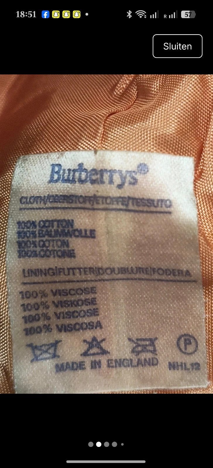 Burberry Bucket Hat - Vintage Check, Burberry, Ophalen of Verzenden, Zo goed als nieuw, Hoed