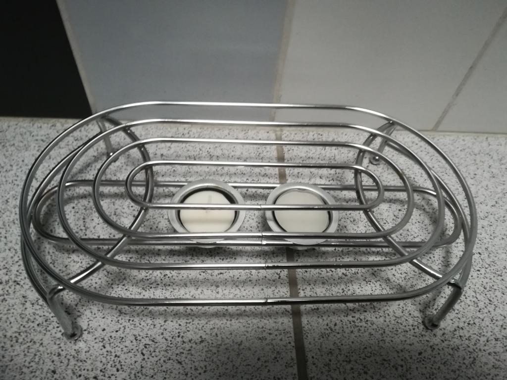 Warmhoudplaatje met waxinelichtjes., Ophalen of Verzenden
