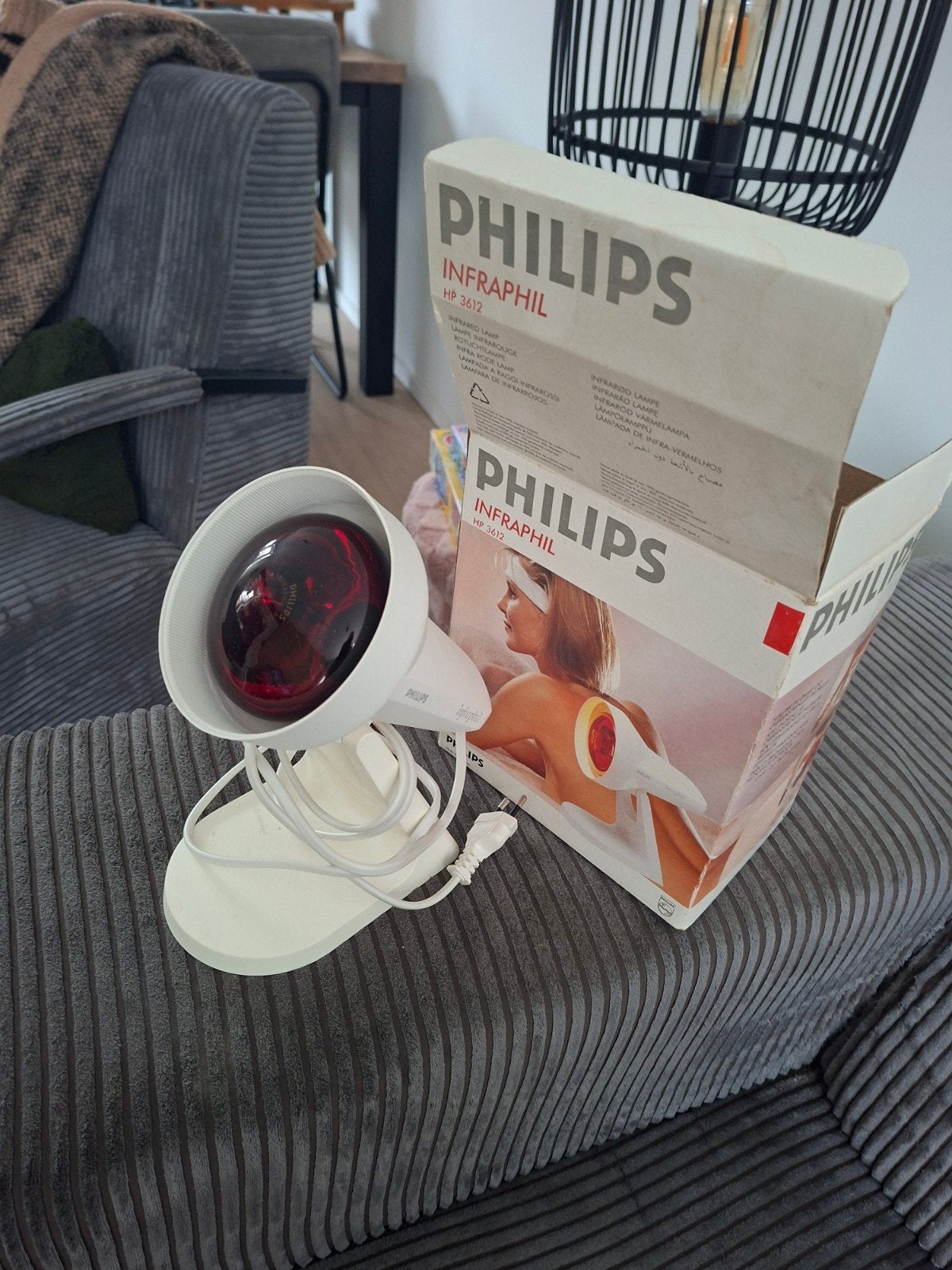 Philips Infraphil HP 3612 Infraroodlamp - Zo goed als nieuw, Ophalen, Zo goed als nieuw, Overige typen