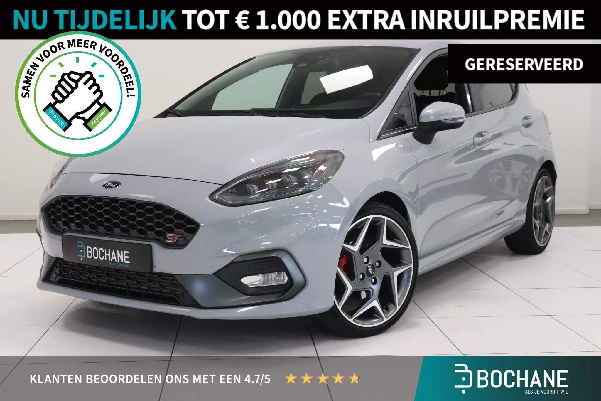 Ford Fiesta 1.5 EcoBoost ST-3 | Camera | Sportstoelen | Pack, Auto's, Voorwielaandrijving, Dealer onderhouden, Met garantie (alle)