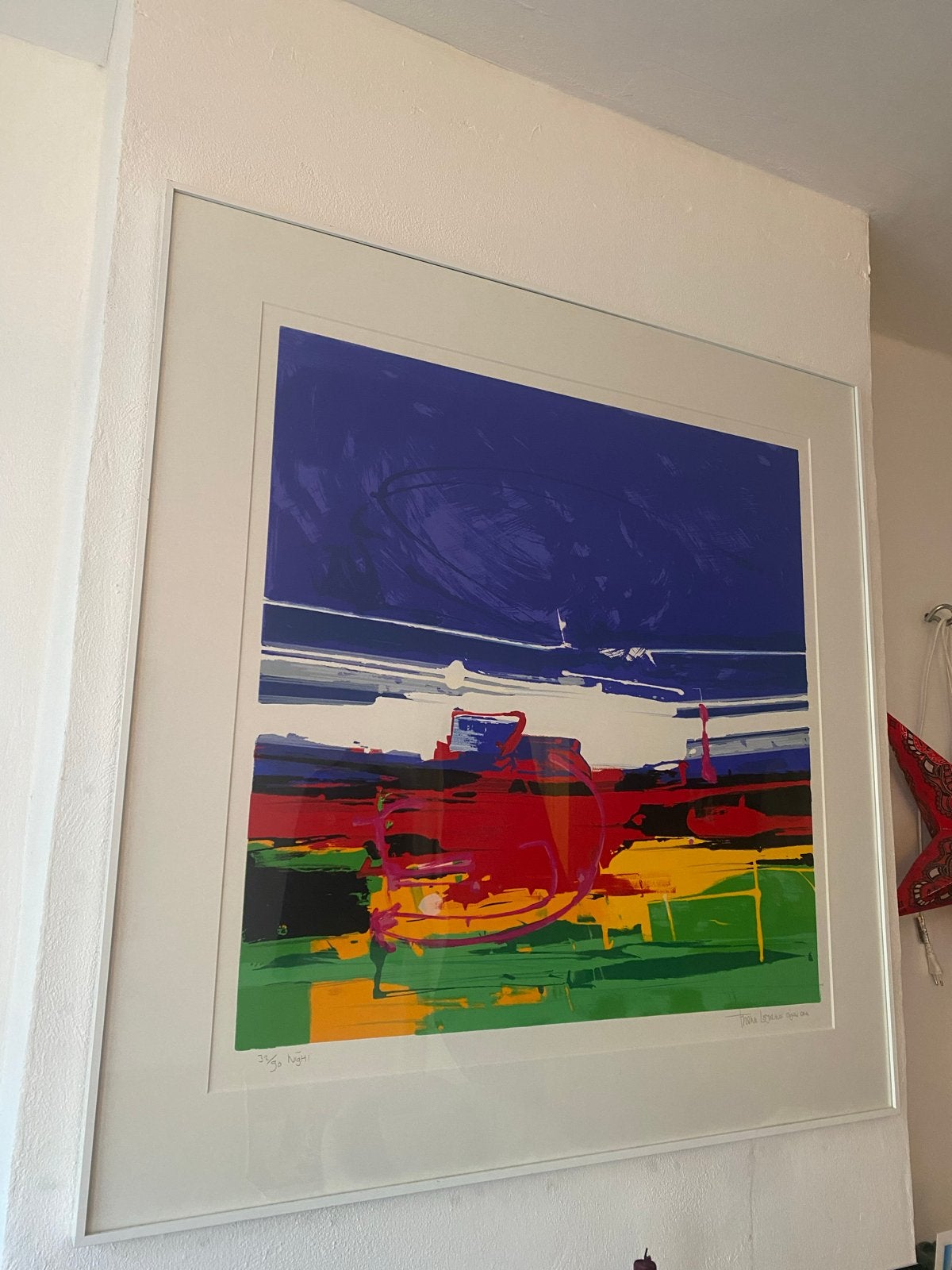 Frank Lejeune, gesigneerde zeefdruk, uniek exemplaar, Antiek en Kunst, Gelimiteerde oplage, Ophalen, Abstract, Zeefdruk