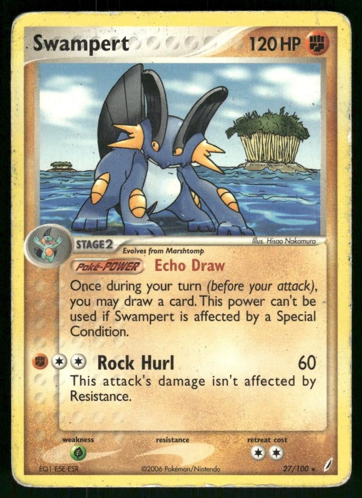 Swampert 27/100 - Crystal Guardians (Good), Verzenden, Gebruikt