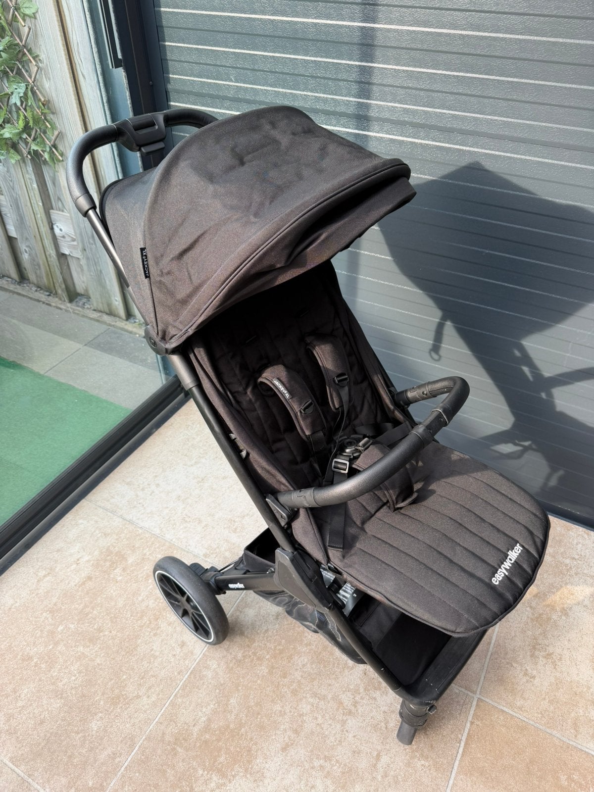 Easywalker Jackey 2 XL Buggy + regenhoes + reistas ZGAN, Ophalen of Verzenden, Zo goed als nieuw, Regenhoes