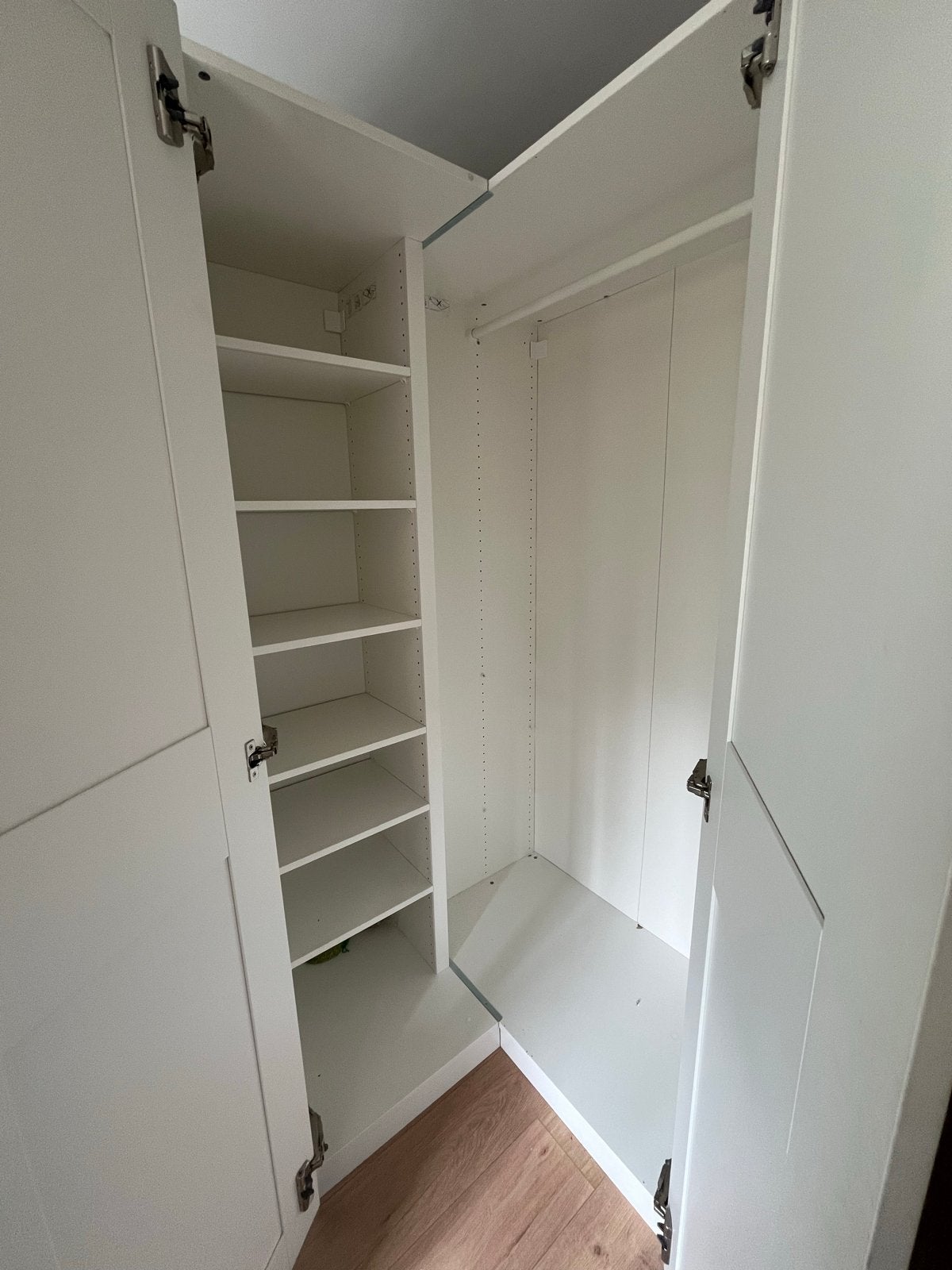 Witte PAX Forsand Ikea hoekkast., Huis en Inrichting, Ophalen, Gebruikt, 100 tot 150 cm, 200 cm of meer