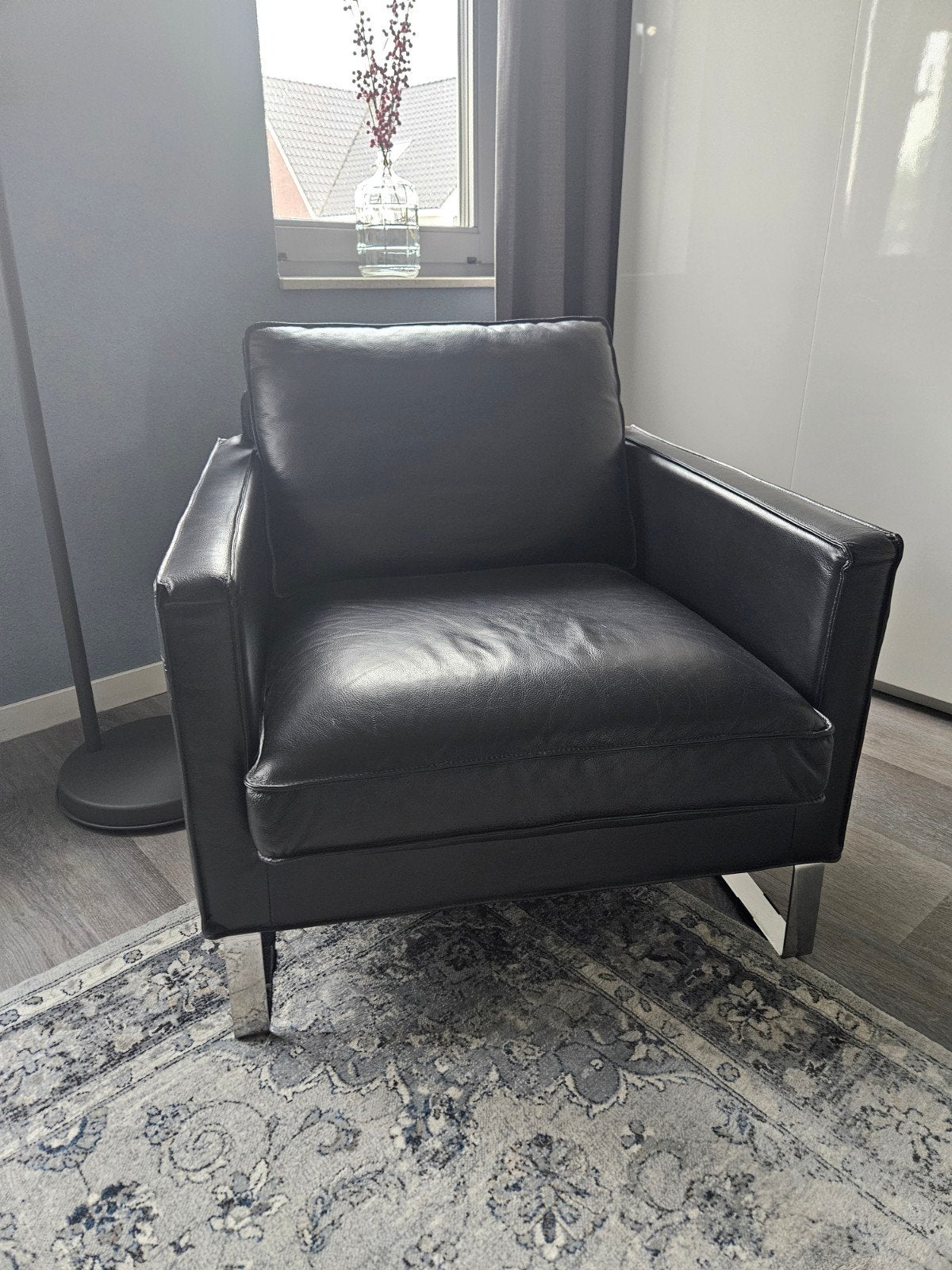 Ikea Melby stoel / fateuil, Ophalen, Zo goed als nieuw, Leer