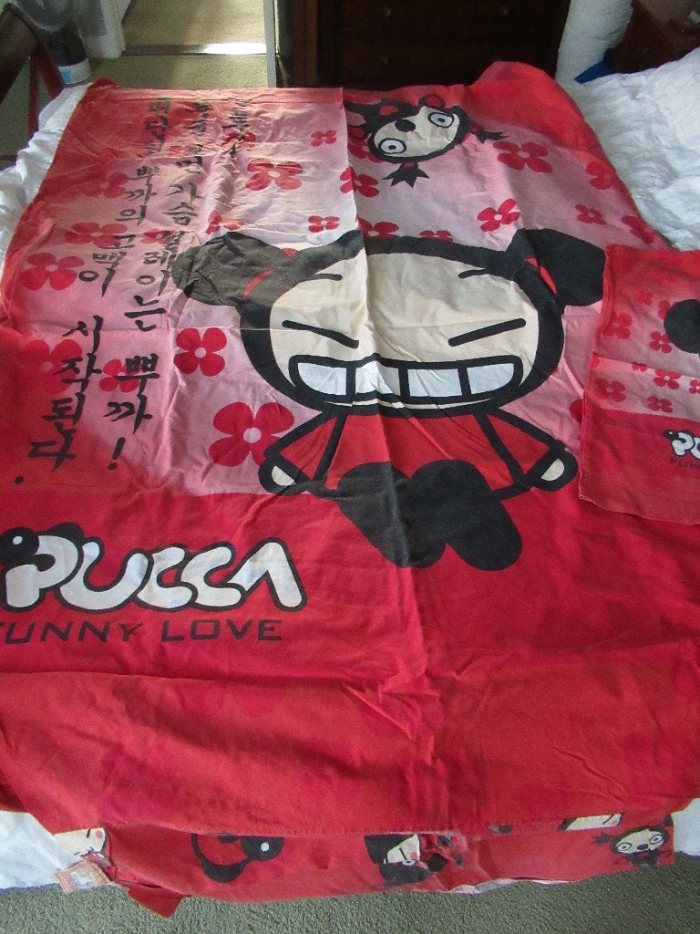 1 persoons Pucca DEKBEDOVERTREK, Eenpersoons, Meerkleurig, Dekbedovertrek, Ophalen of Verzenden