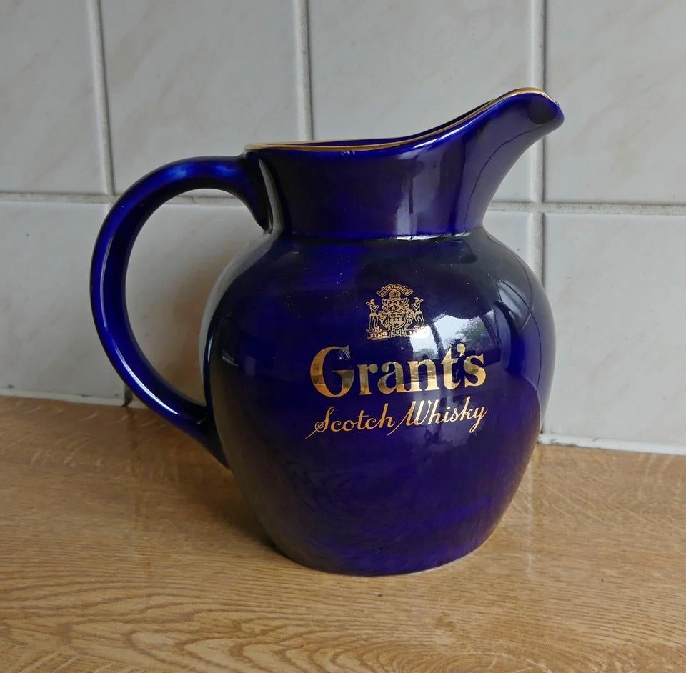 Grant's Scotch whisky waterkan whiskeykan Wade kobaltblauw B, Ophalen of Verzenden, Gebruikt, Gebruiksvoorwerp