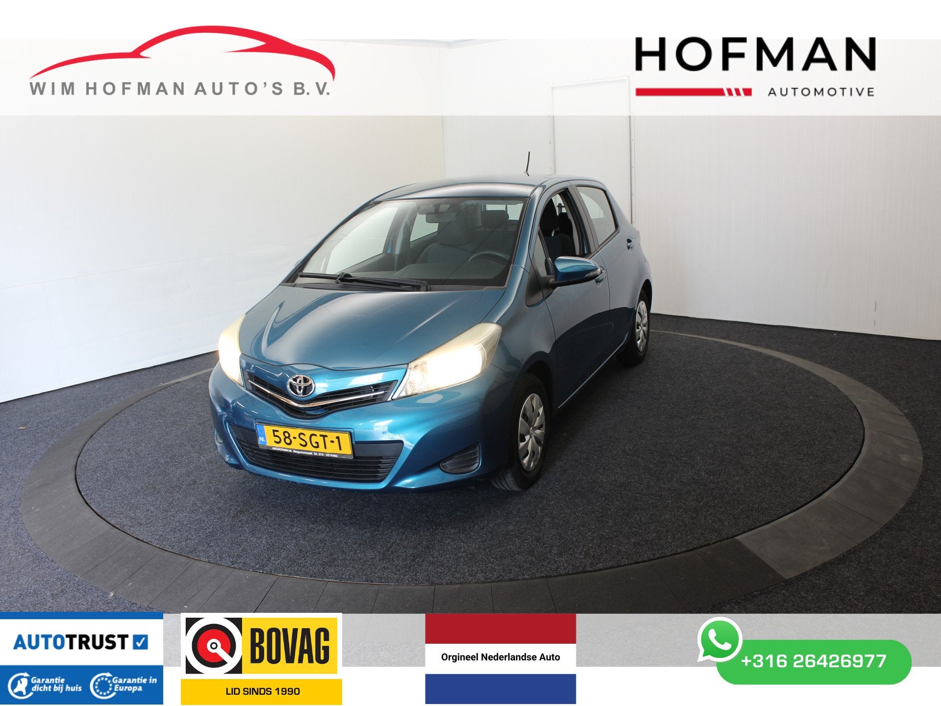 Toyota Yaris 1.0 VVT-i Aspiration Camera Navigatie Cruise co, Euro 5, Met garantie (alle), Navigatiesysteem, Origineel Nederlands