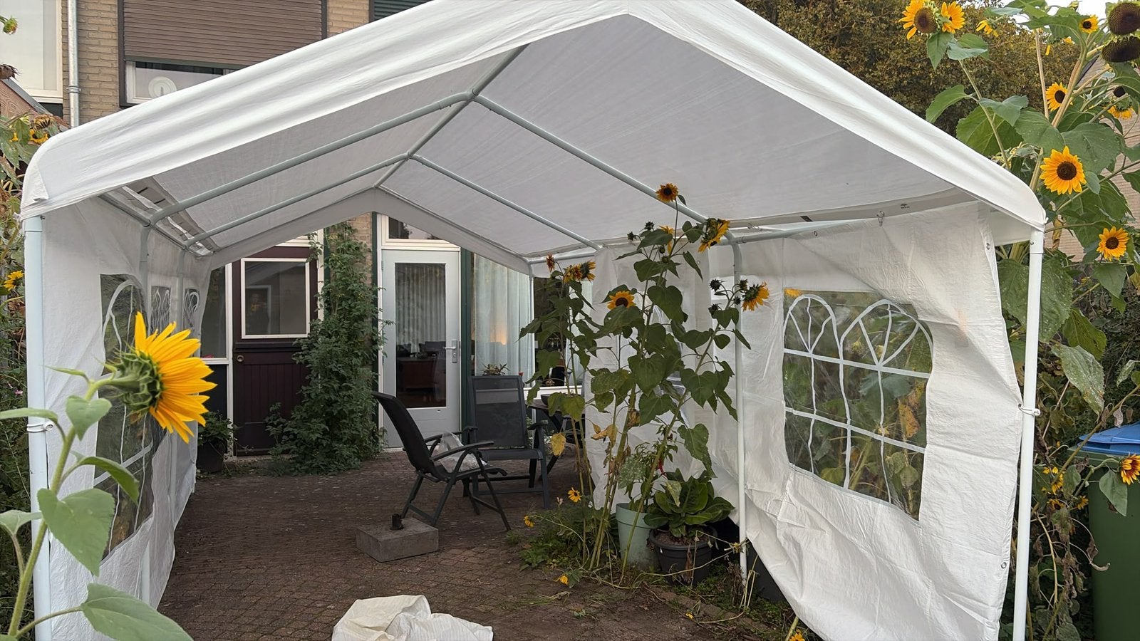 Ruime partytent 6x3 m met ramen, ideaal voor elk feest!, Gebruikt, Partytent, 4 tot 6 meter, 5 tot 8 meter