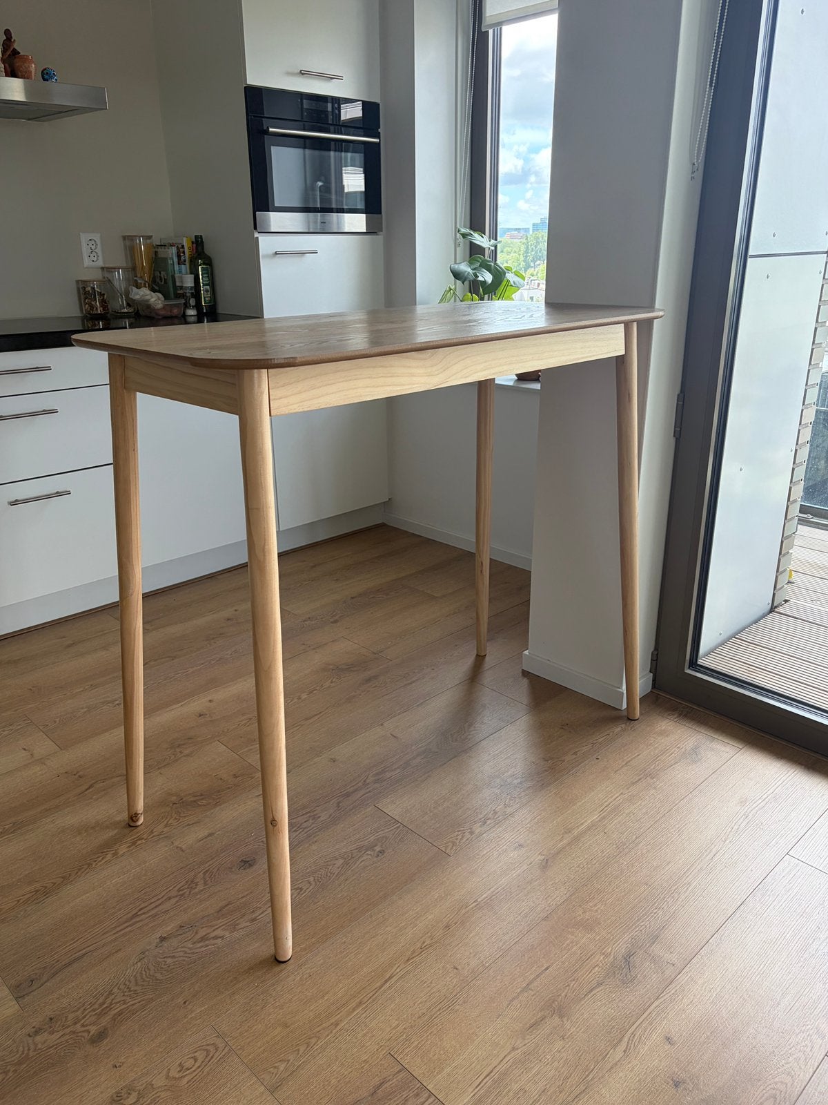 Bartafel 4 personen, Ophalen, 100 tot 150 cm, 50 tot 100 cm, Zo goed als nieuw