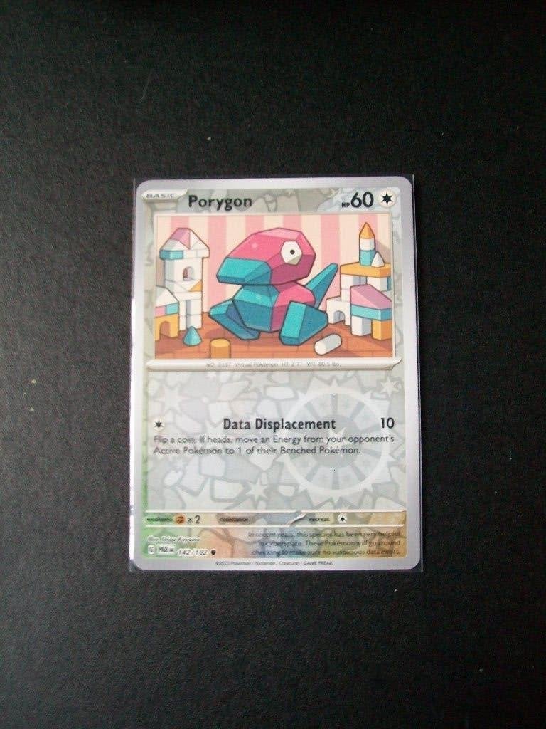 4752: Nieuwe Pokemon Kaart holofoil PORYGON HP 60 (142/182), Verzenden, Nieuw, Losse kaart, Foil