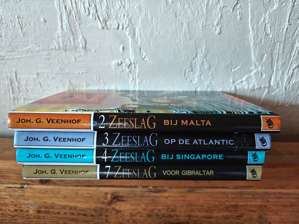 4 Boeken van de serie:  Zeeslag., Ophalen of Verzenden