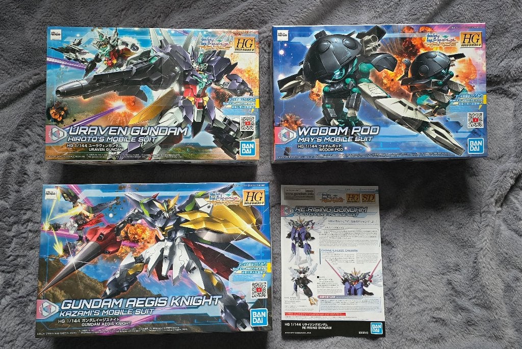 HG 1/144 Build fighters Gundam bundel set, Ophalen of Verzenden, Nieuw, 1:144 of kleiner