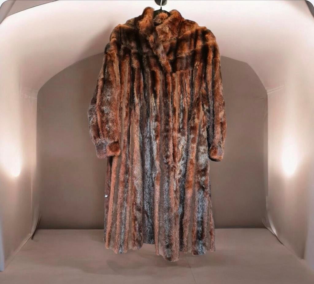 Luxe Vossen Bontjas - KESKA, Maat 38/40 (M), Bruin, Ophalen of Verzenden, Onbekend