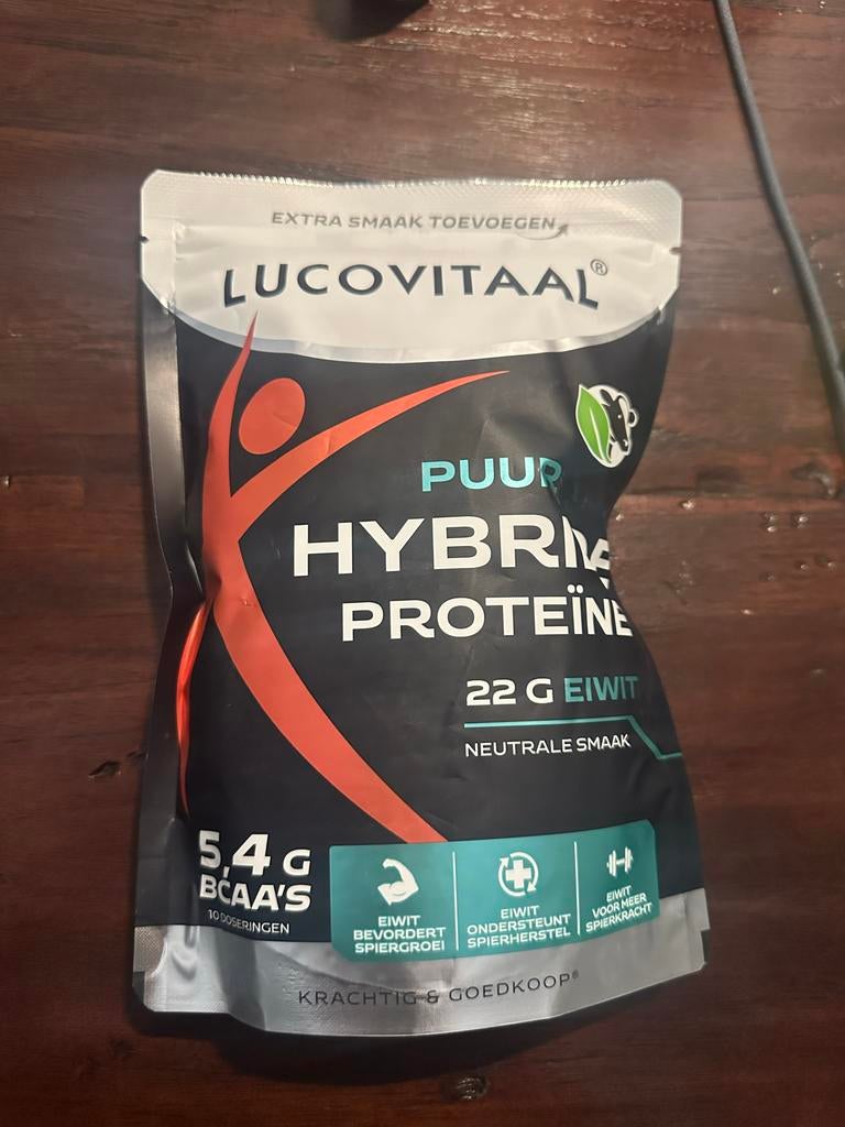 Lucovitaal Puur Hybride Proteïne - Neutrale Smaak, Sport en Fitness, Fitnessmaterialen, Ophalen of Verzenden, Nieuw, Armen, Overige typen