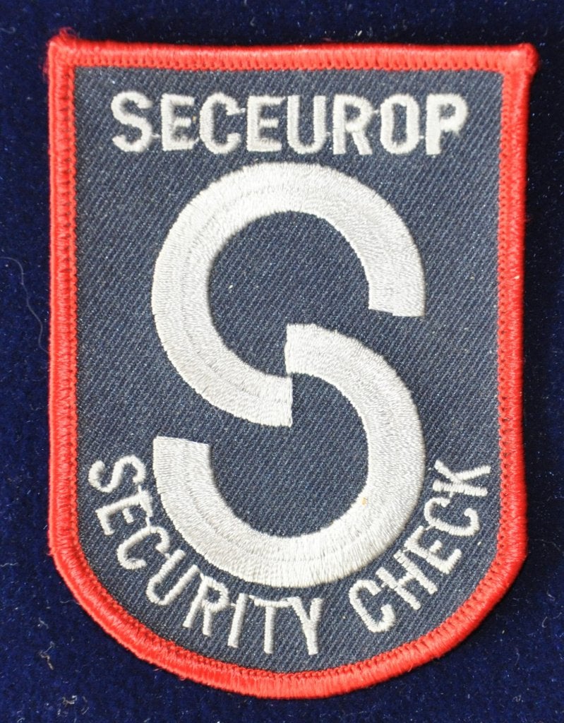 Patch Seceurop security check, Ophalen of Verzenden, Overige soorten, Nederland, Embleem of Badge