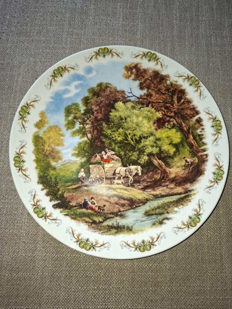 Wandbord Royal Schwabap, Antiek en Kunst, Antiek | Wandborden en Tegels, Ophalen of Verzenden