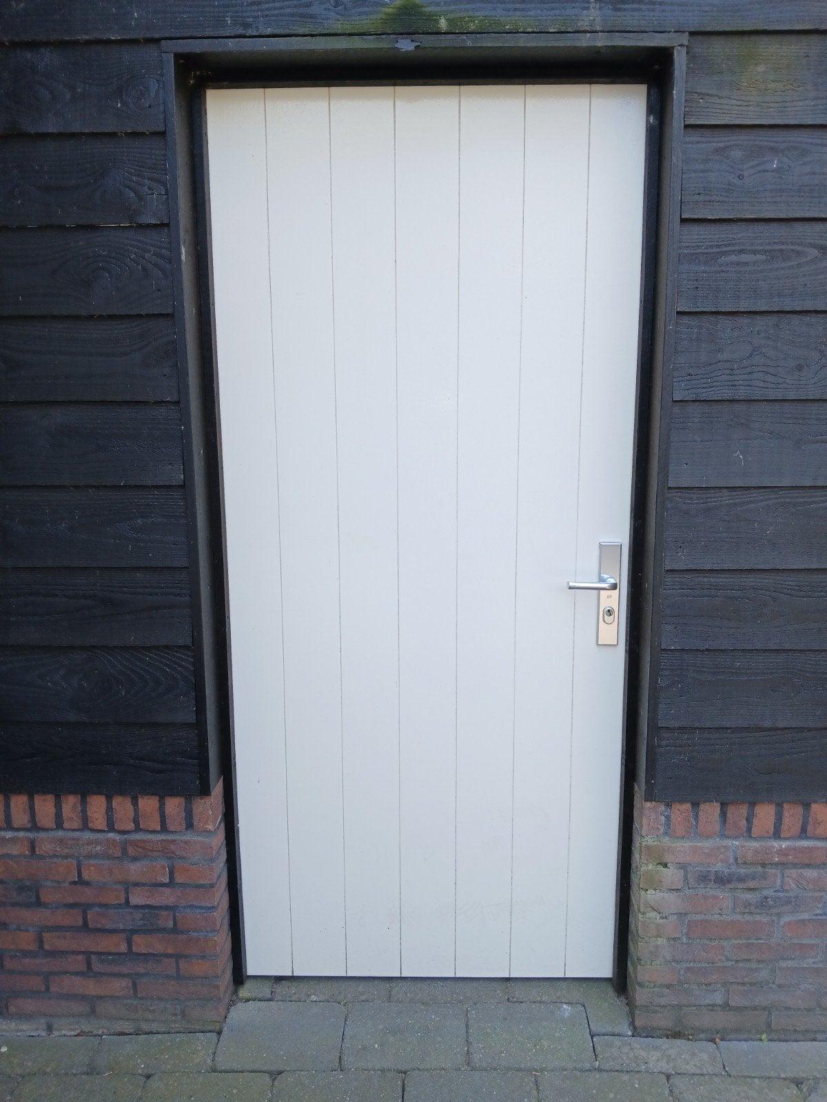 Massief stevige houten buitendeur afmeting 99x216 cm, Ophalen, Gebruikt, 80 tot 100 cm, 215 cm of meer