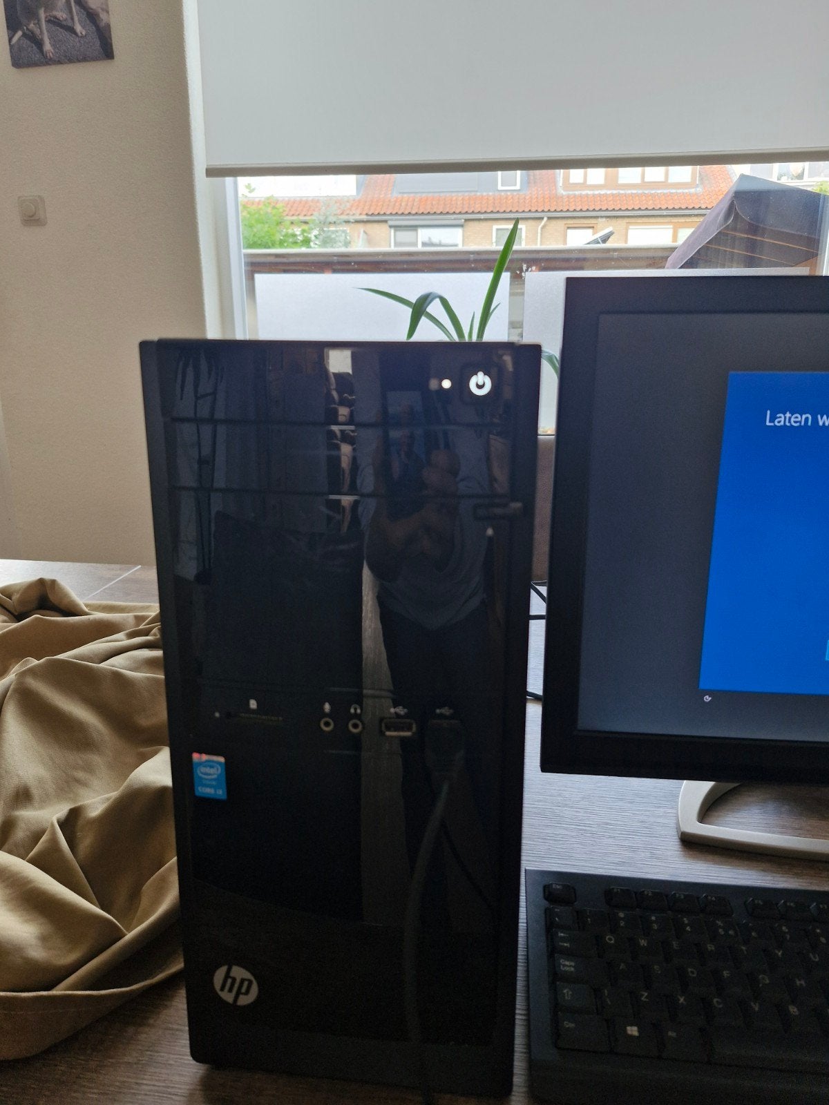 HP Desktop PC met Intel Core i3 Processor en Monitor, HDD, 2 tot 3 Ghz, Met monitor, 8 GB