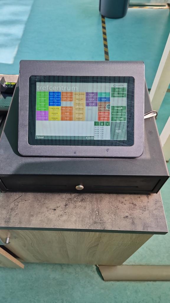 Kassa systeem met lade en pin en i gebouwde bonprinter, Ophalen