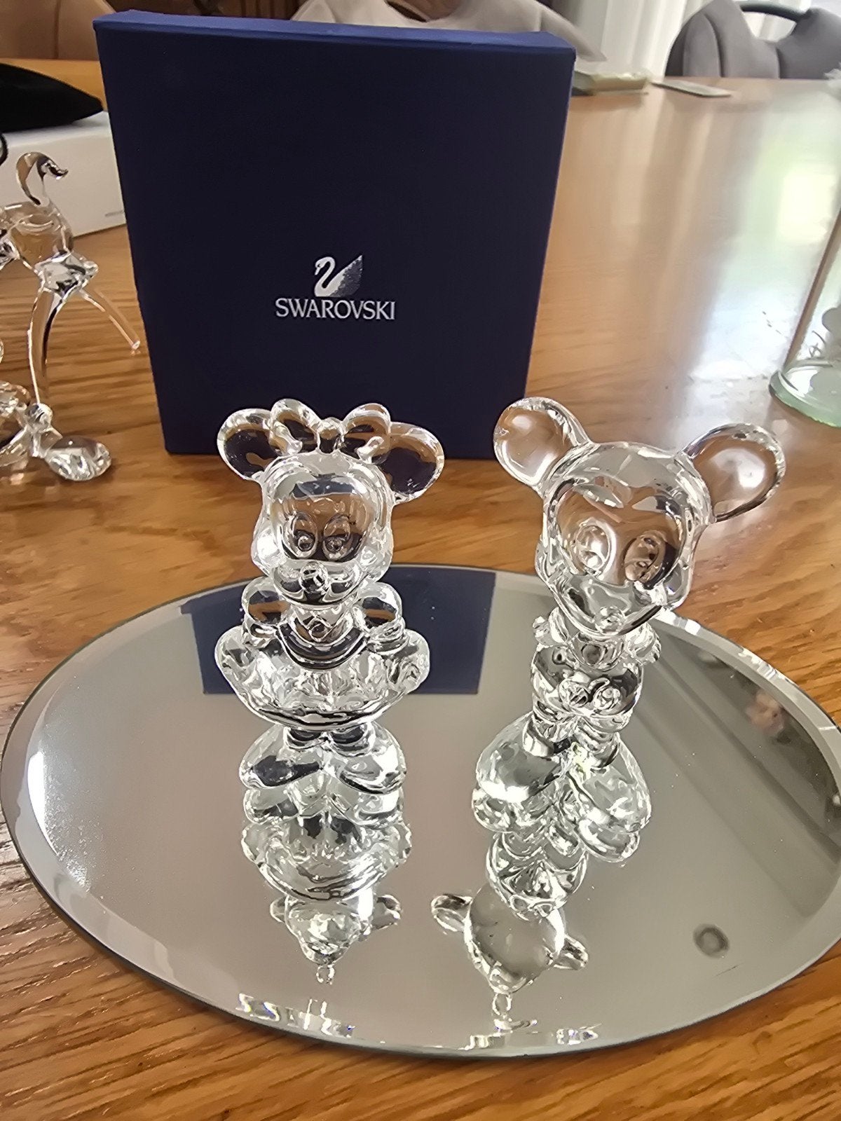 Swarovski Mickey en Minnie Mouse beeldjes, Verzamelen, Ophalen of Verzenden, Zo goed als nieuw, Figuurtje