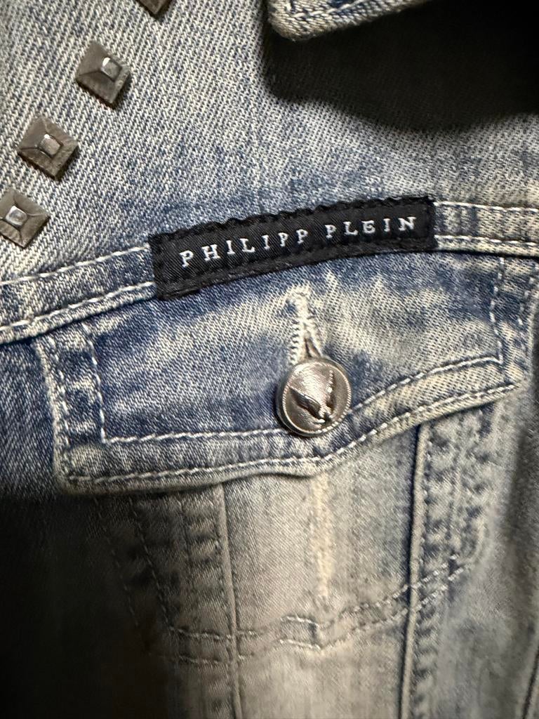Philipp Plein spijkerjas - Maat S - 100% origineel, Verzenden, Zo goed als nieuw