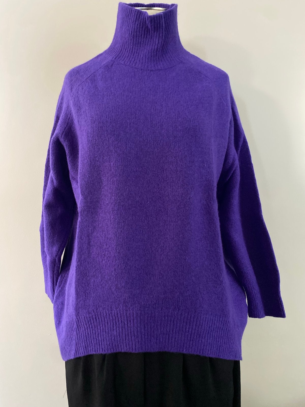 Massimo Dutti paarse coltrui - Maat L, Ophalen of Verzenden, Zo goed als nieuw, Maat 42/44 (L), Paars